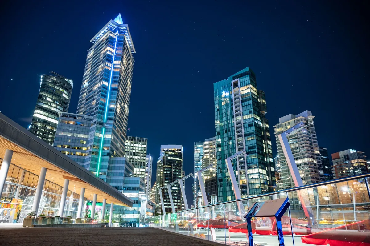 city skyline convention district