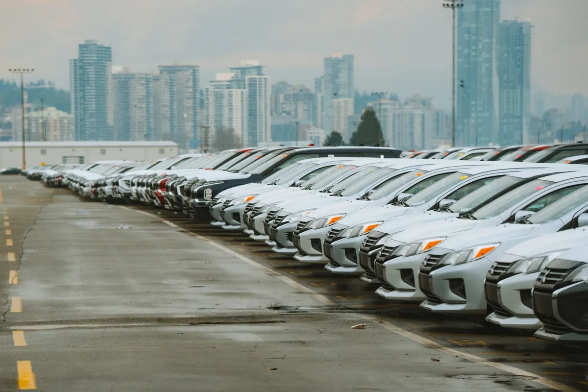rental car lot fleet vehicles