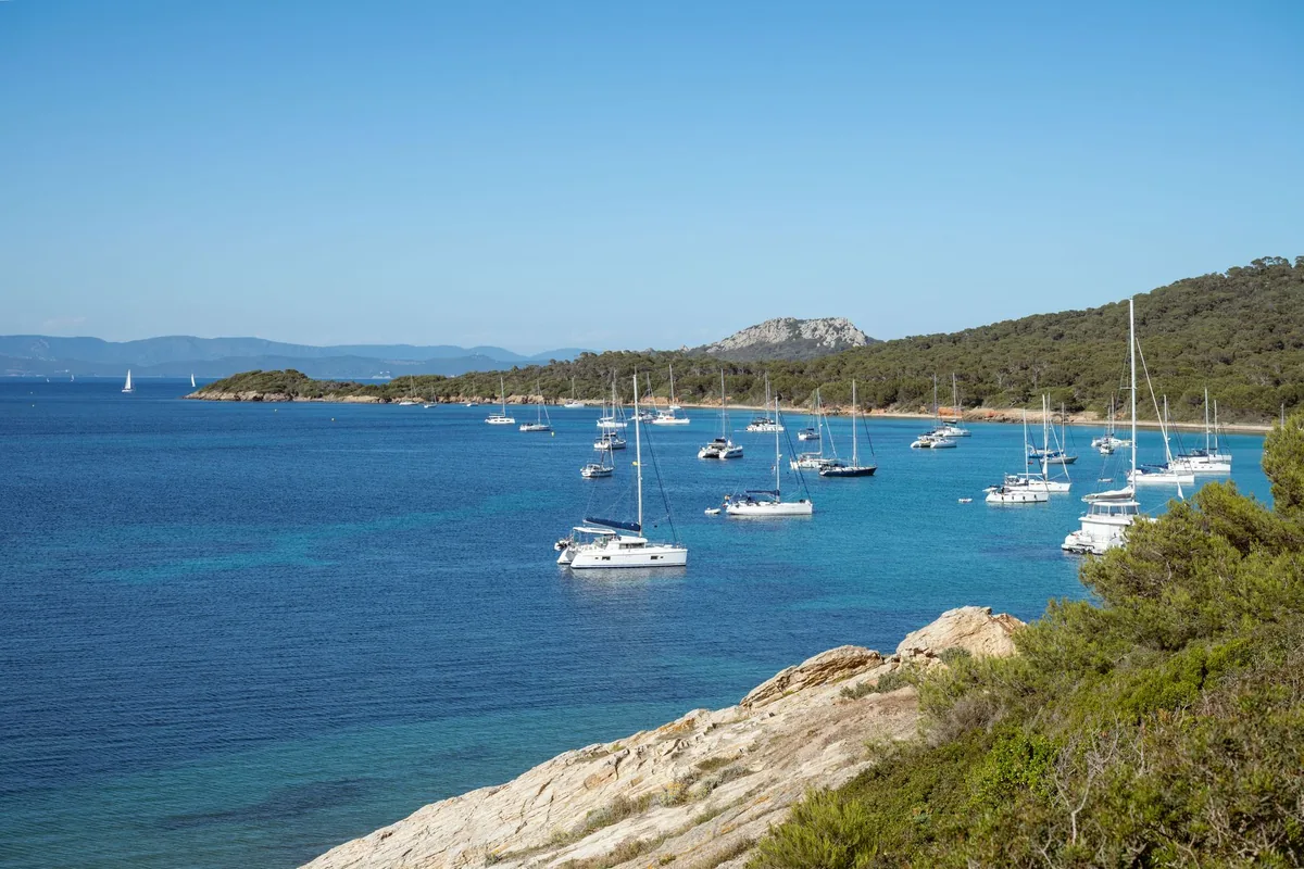 luxury yacht anchored coast