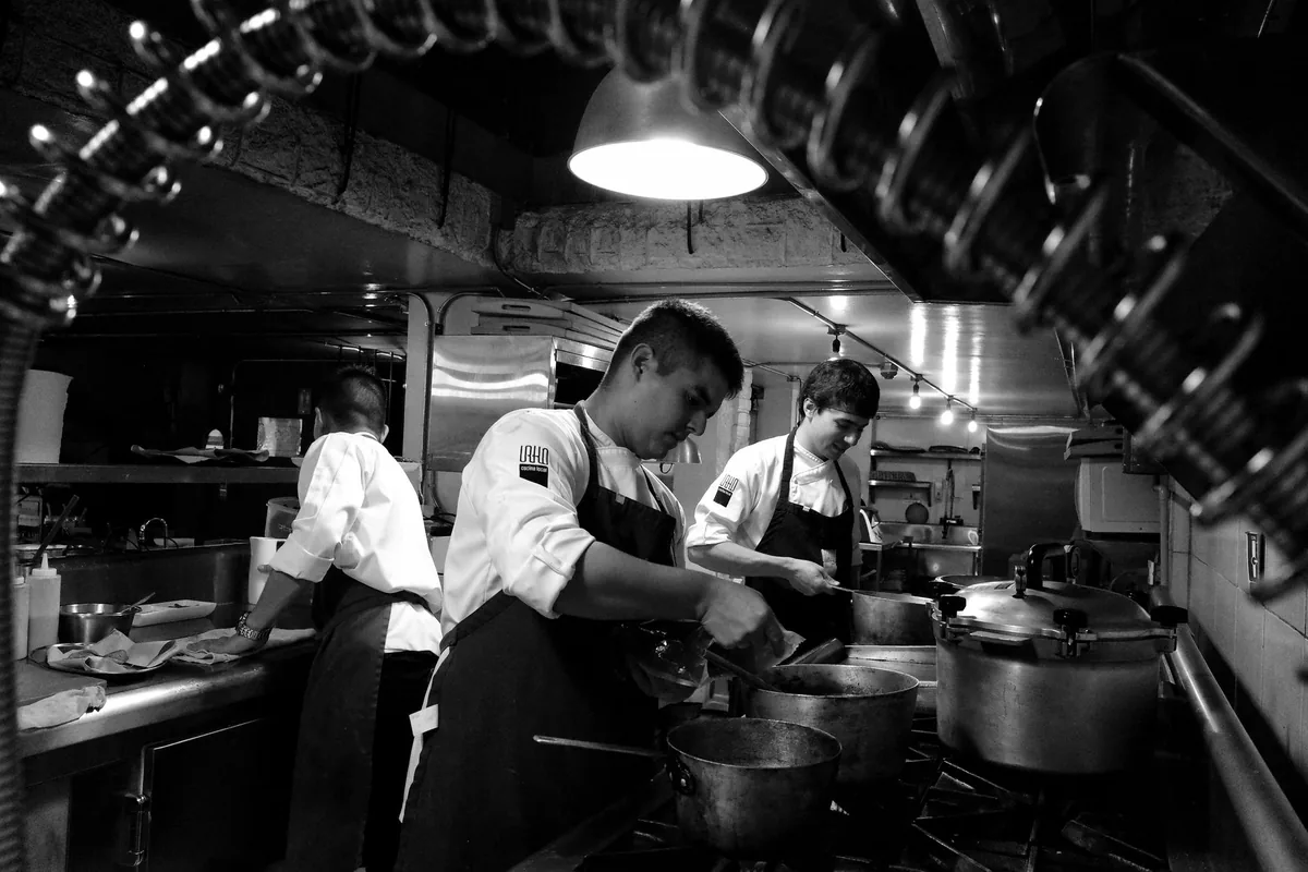 hotel commercial kitchen chef and culinary staff