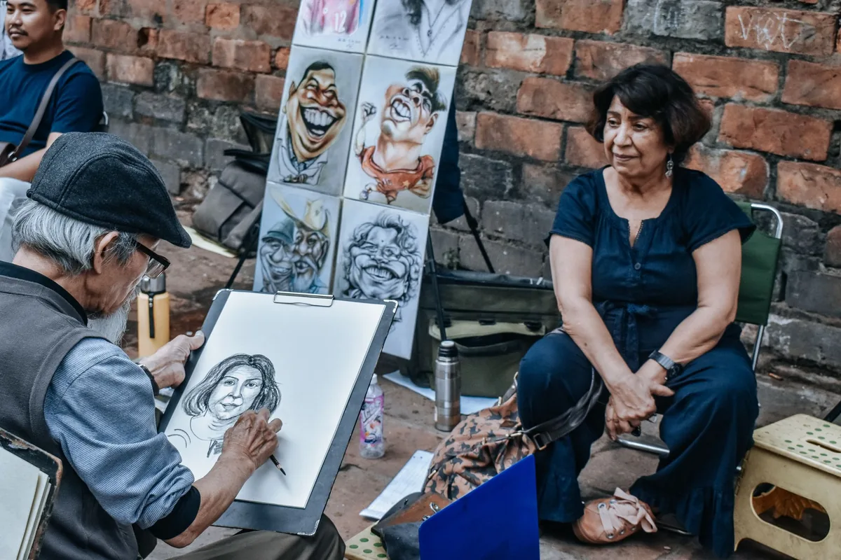 framed caricature wall art gallery