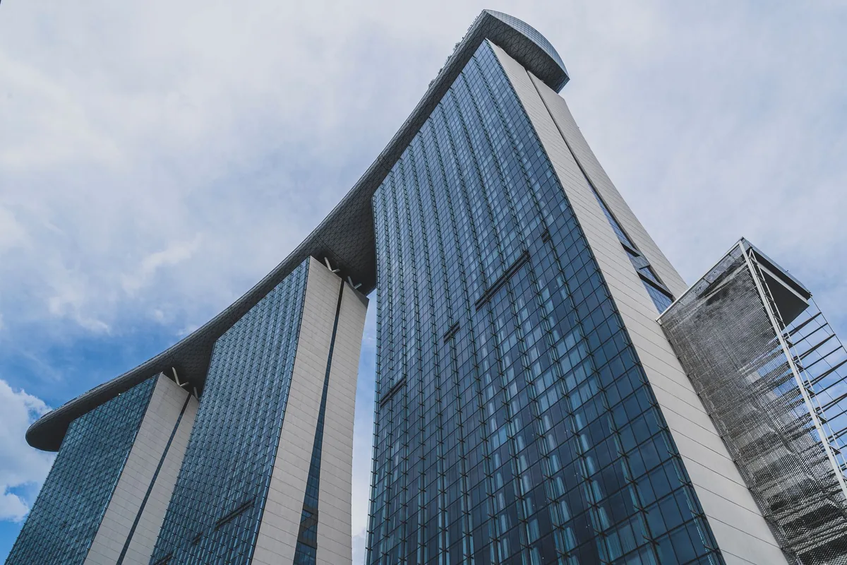 modern skyscraper hotel exterior view