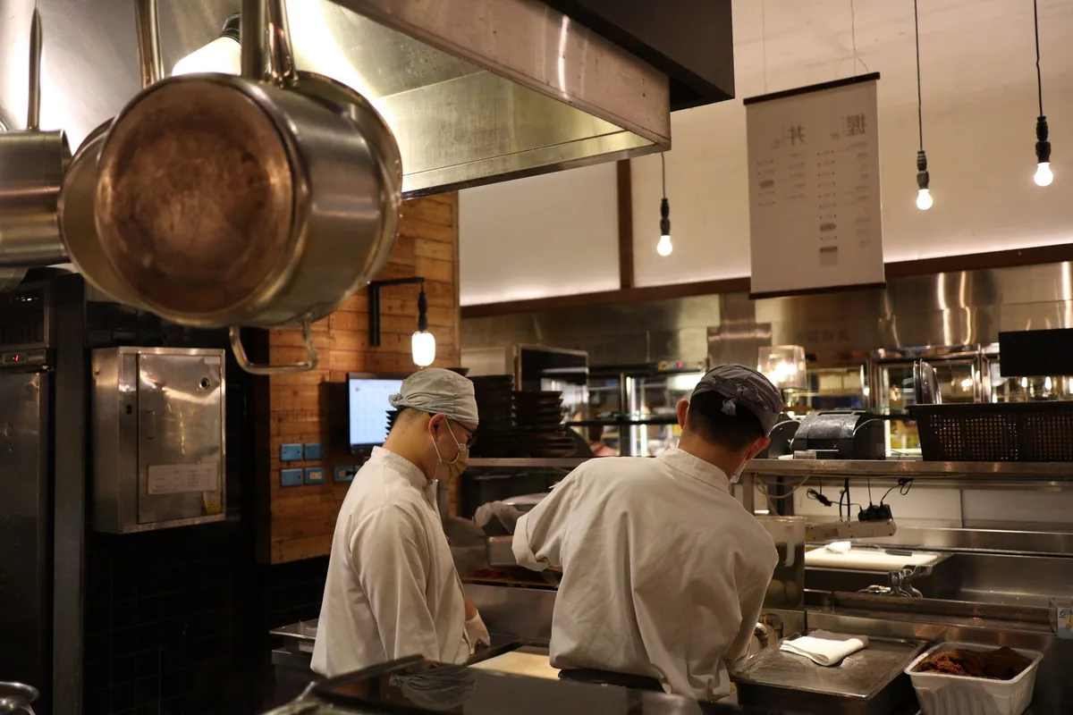chef preparing food kitchen