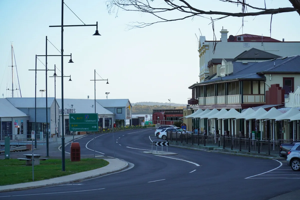 harbor waterfront village street