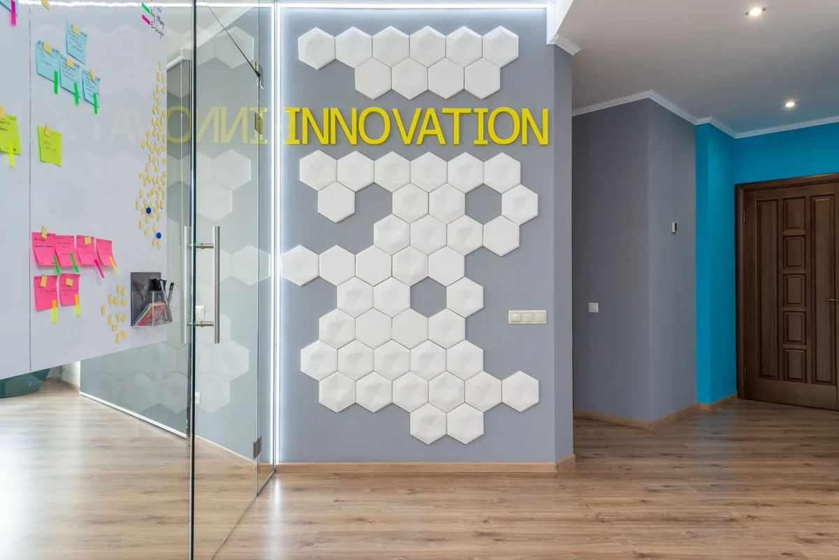corporate office entrance glass door