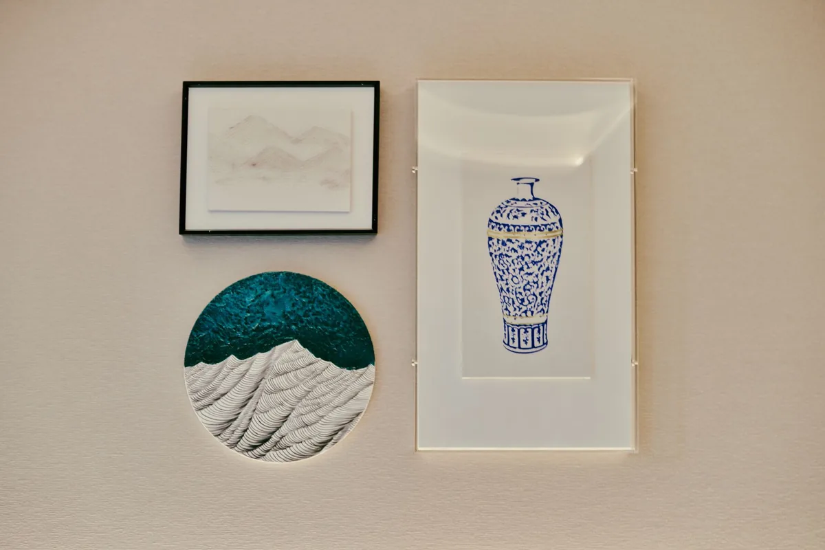 contemporary art hotel gallery wall
