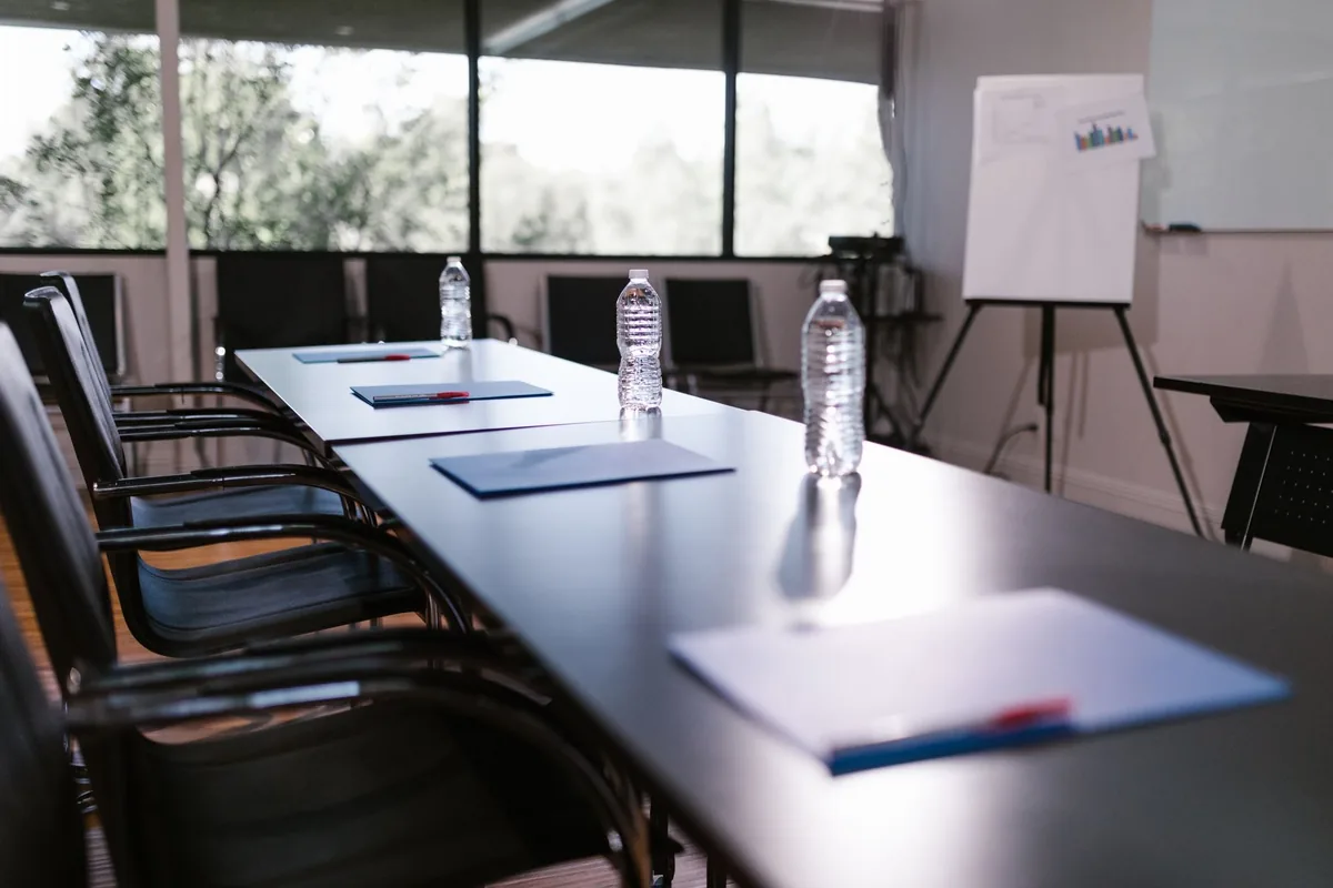 corporate boardroom meeting table