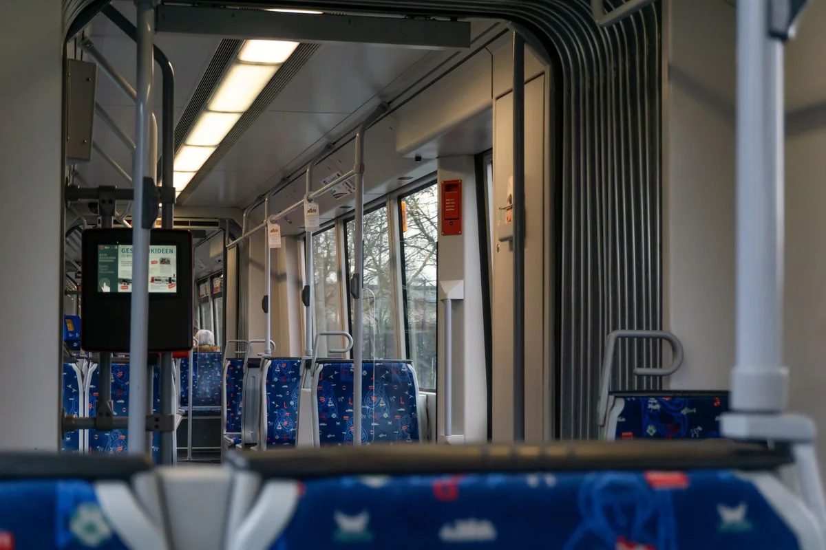 train interior passenger seats window