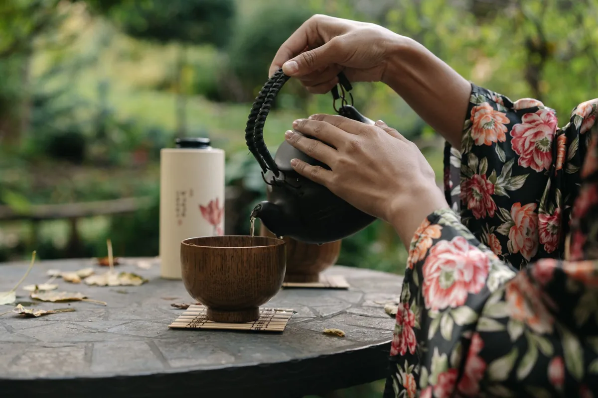 traditional japanese green tea service