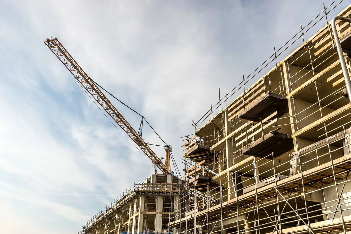 construction on a hotel expansion project