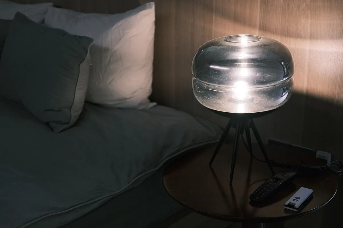smart hotel room tablet controls bedside