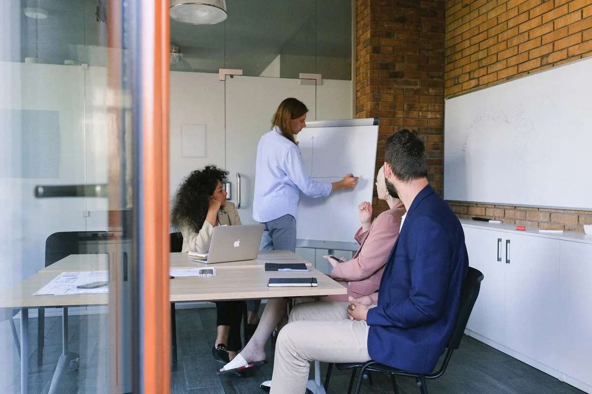 corporate office meeting glass walls