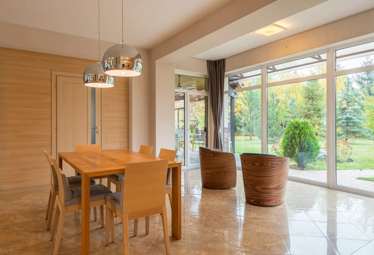 large vacation home dining room table