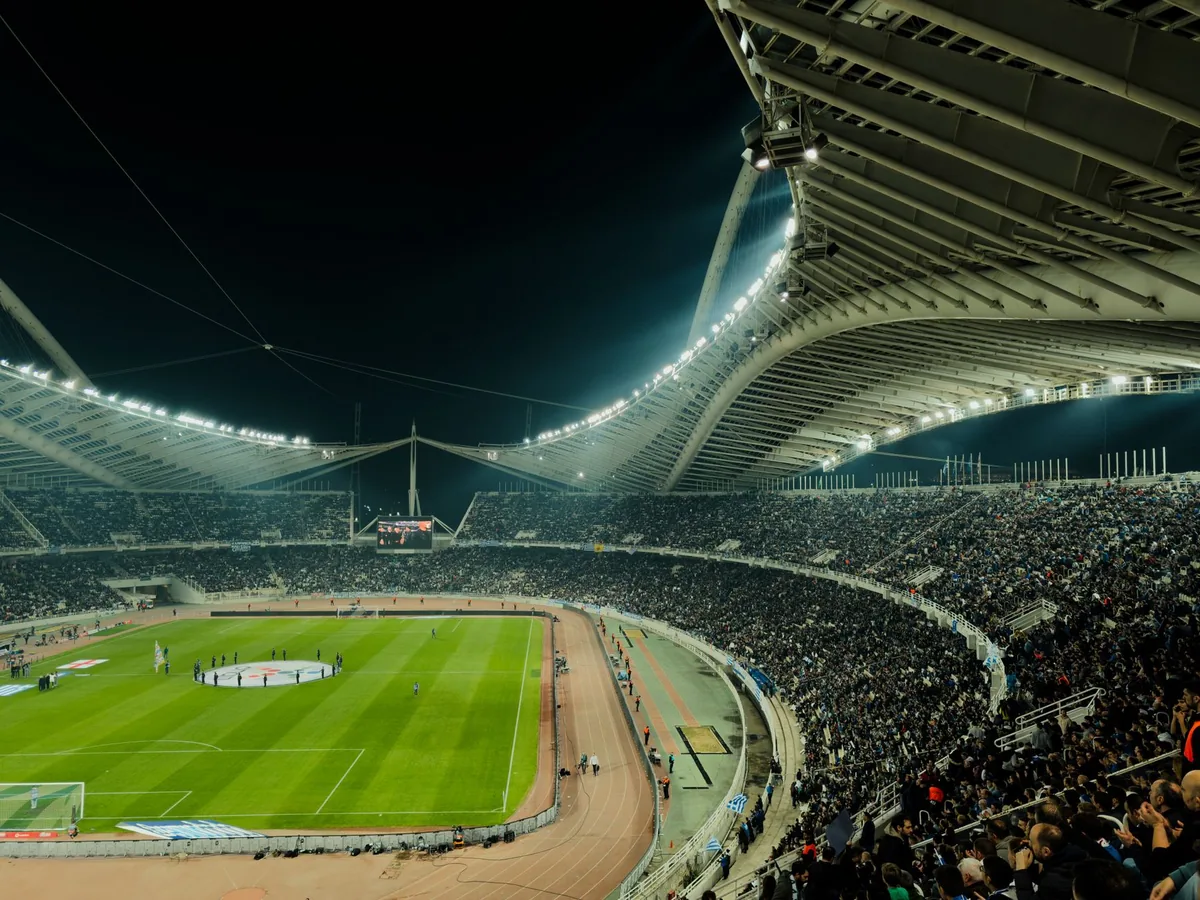 soccer stadium crowd cheering match