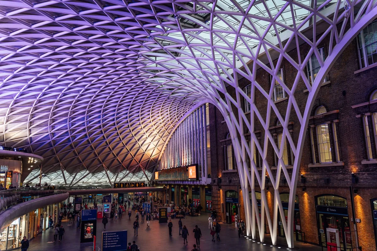 Kings Cross station exterior concourse