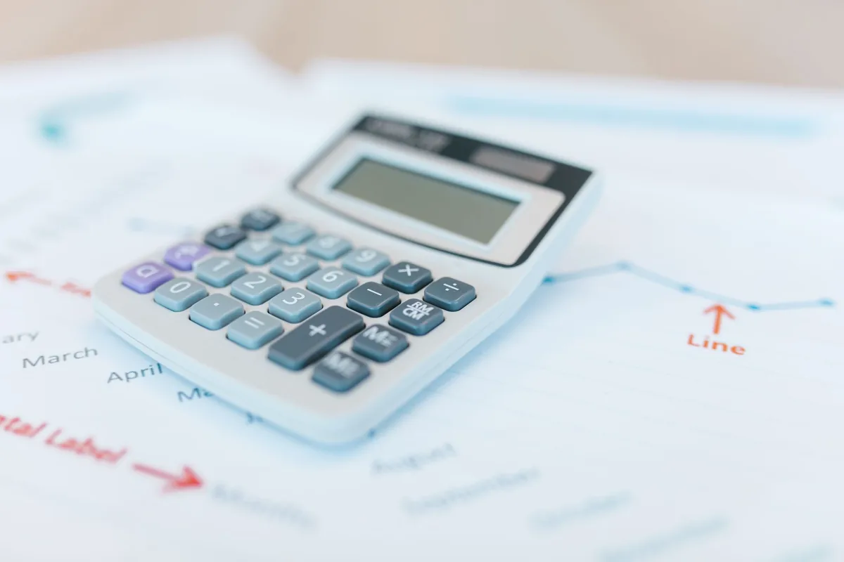 office calculator financial spreadsheets