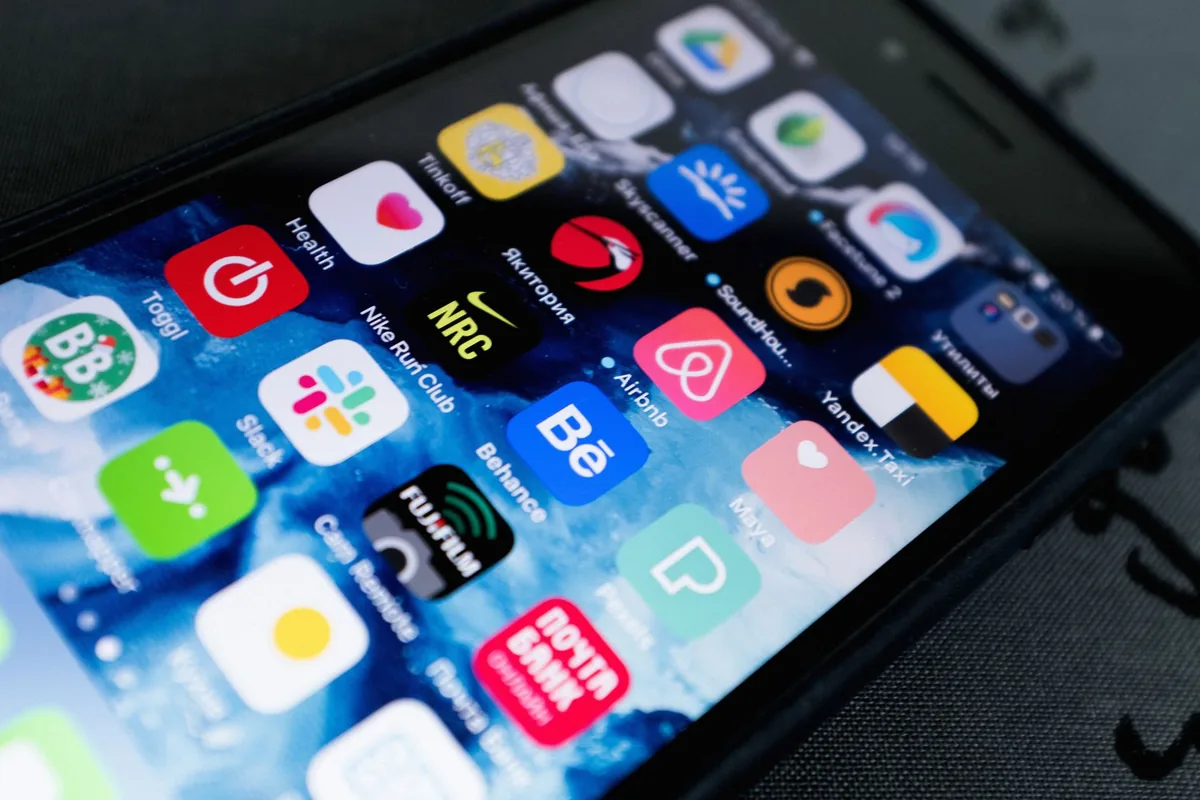 smartphone travel booking app interface