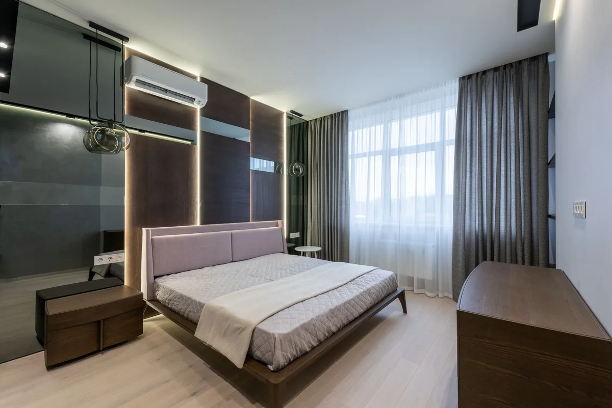 hotel bedroom interior modern bed