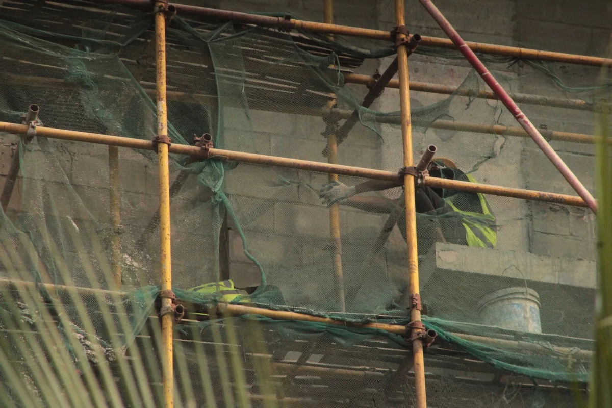 hotel construction worker renovation site