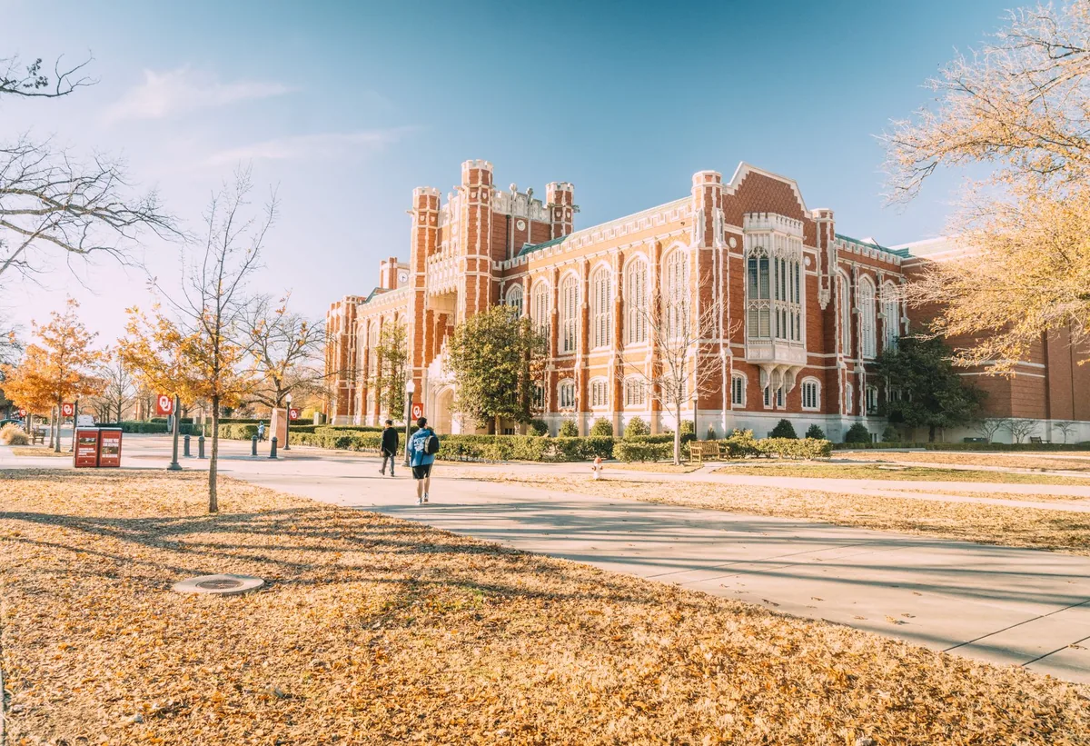 exterior of a midscale hotel near a university campus