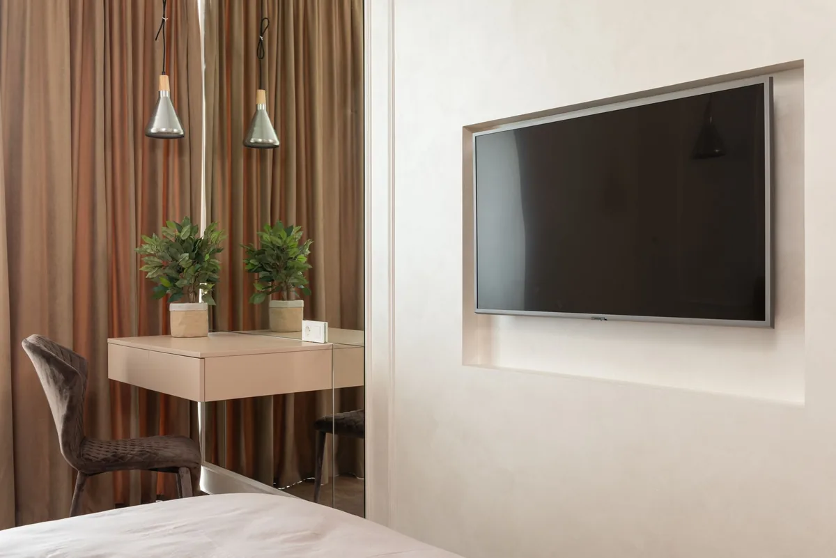 hotel room smart television wall mount