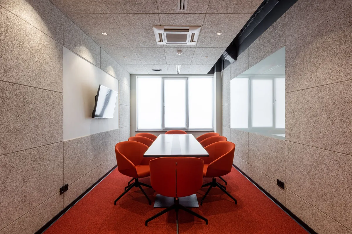 hotel business center conference room table