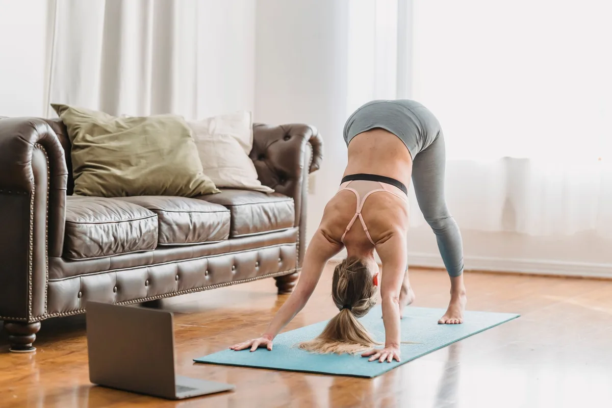 hotel guest room exercise equipment yoga mat