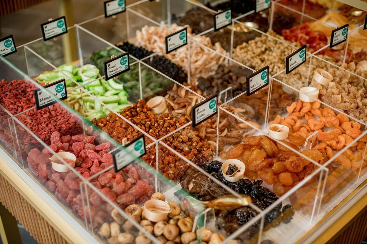 boutique hotel marketplace snack display