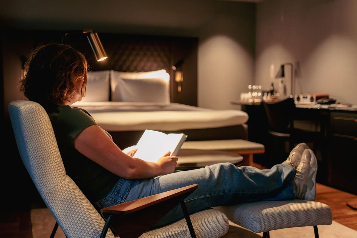 hotel room wellness compression boots