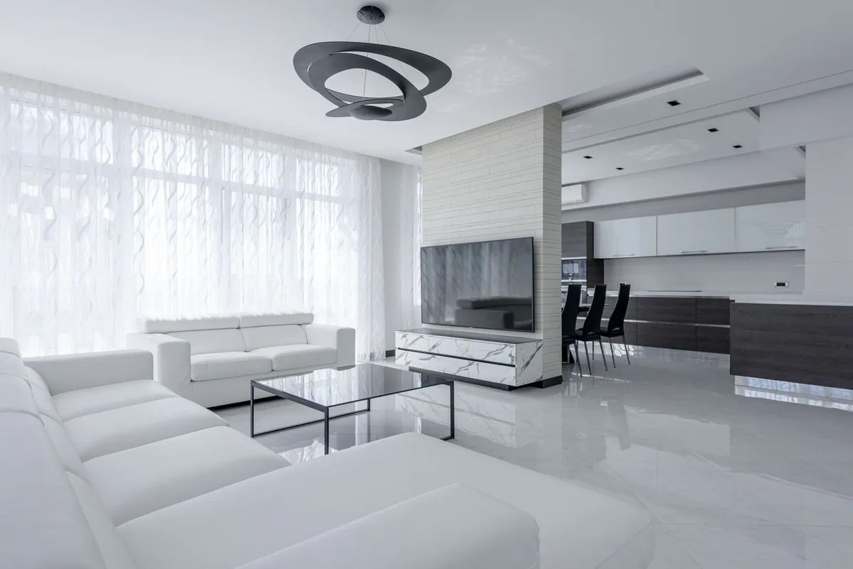 hotel apartment living room kitchen