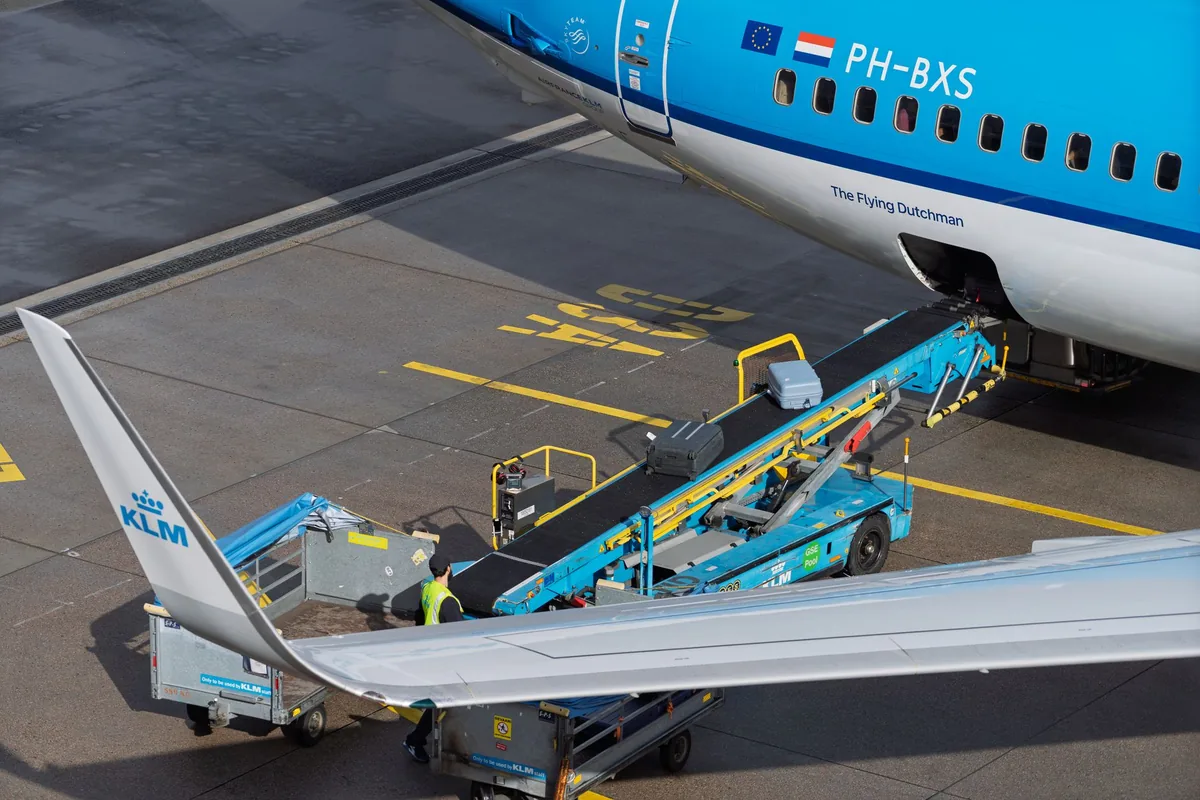 airport luggage tarmac wheelchair loading