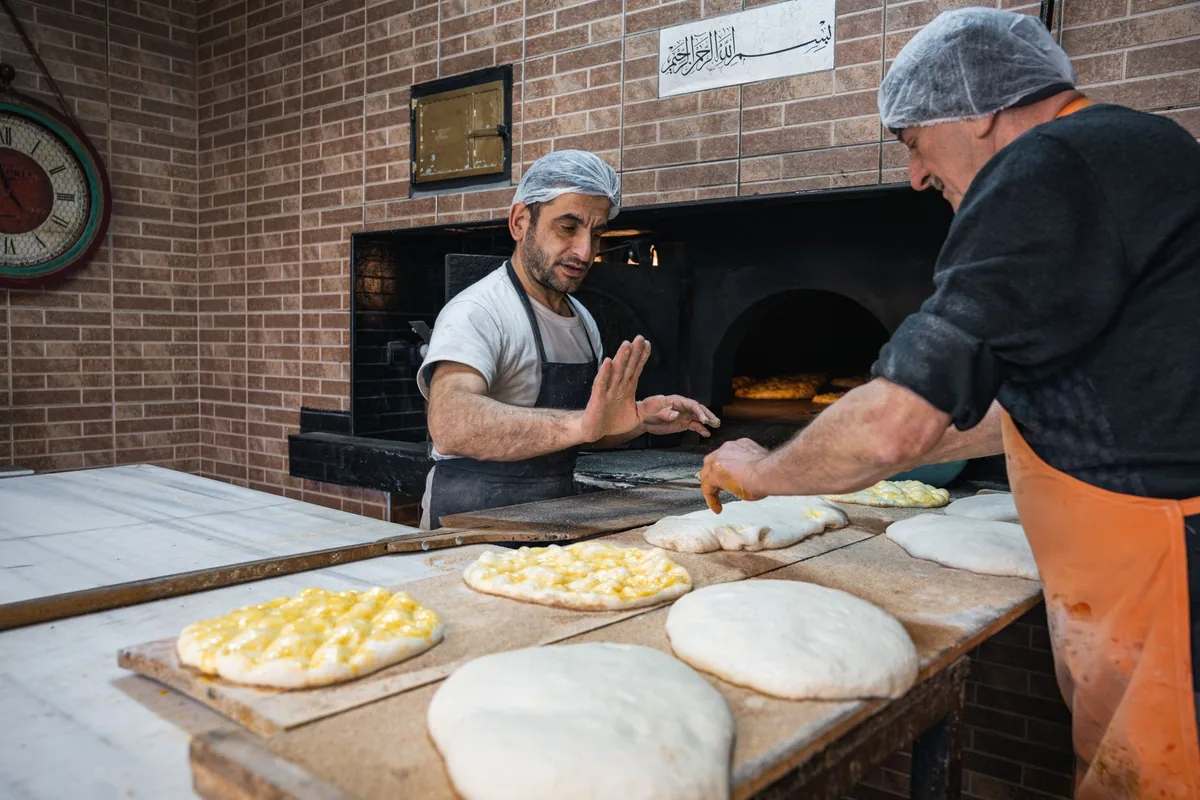 resort guest participating in cheese making workshop