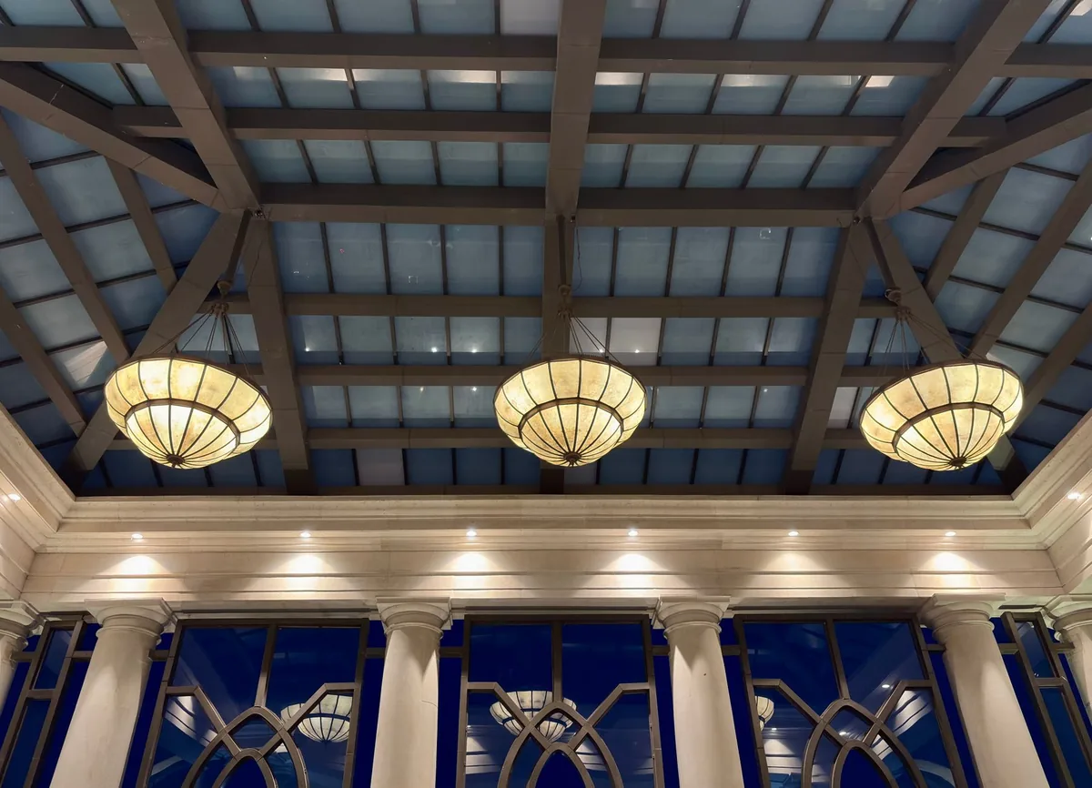historic bank building hotel vaulted lobby