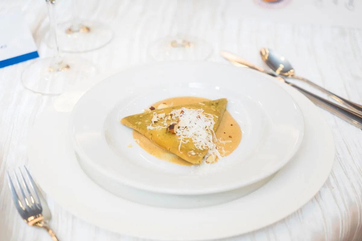 plant-forward culinary dish plated in a fine dining restaurant