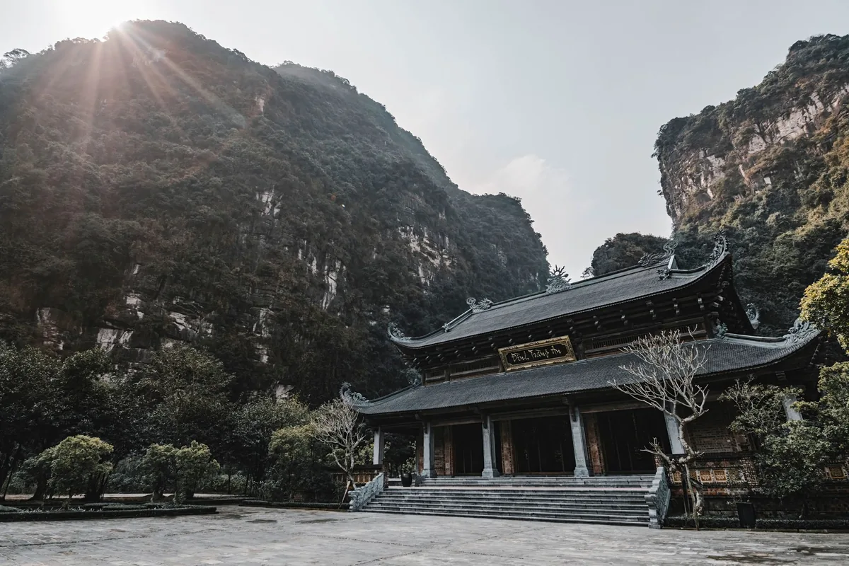 buddhist temple mountain view