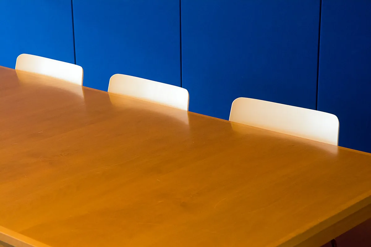 corporate meeting room conference table