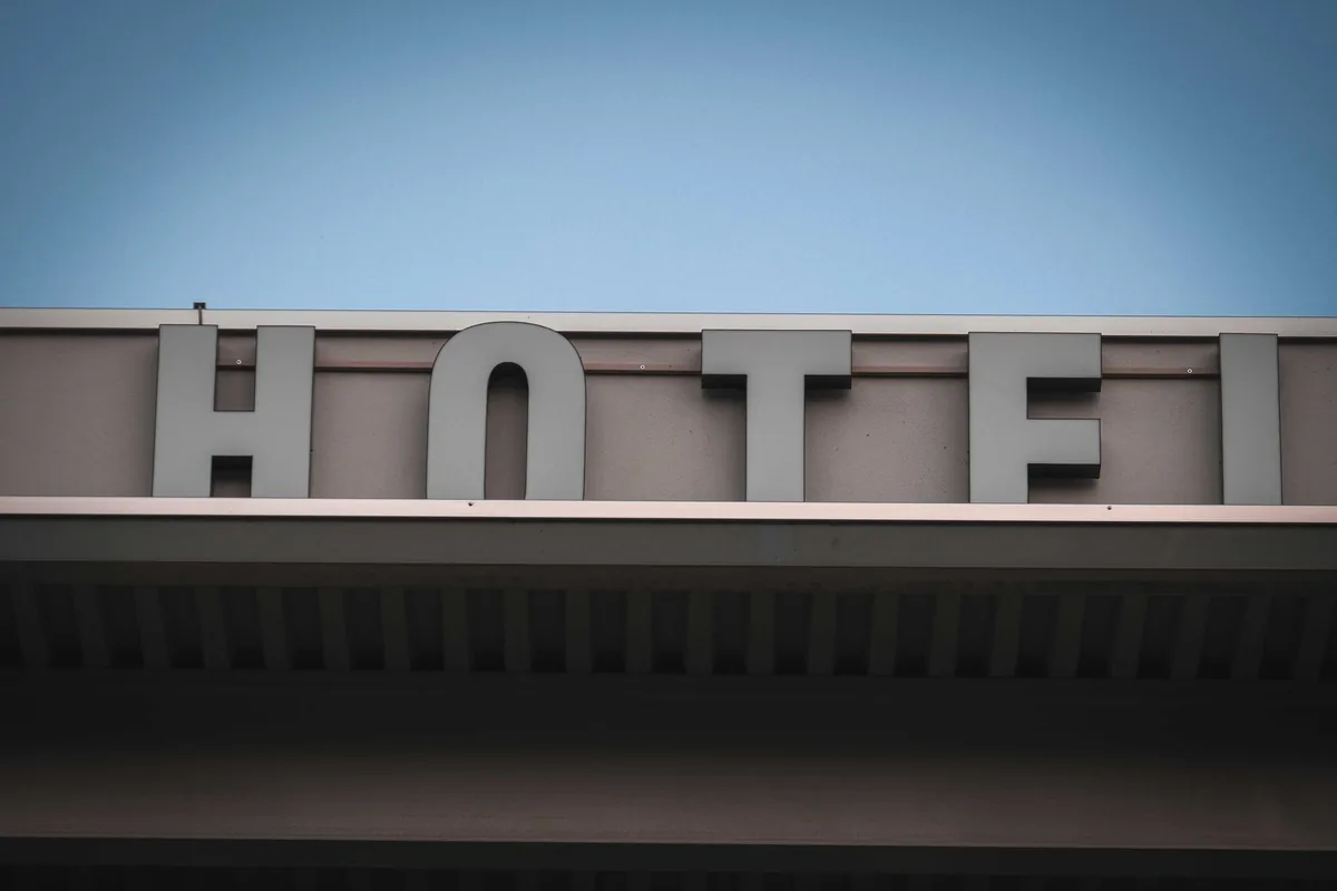 commercial hotel building exterior