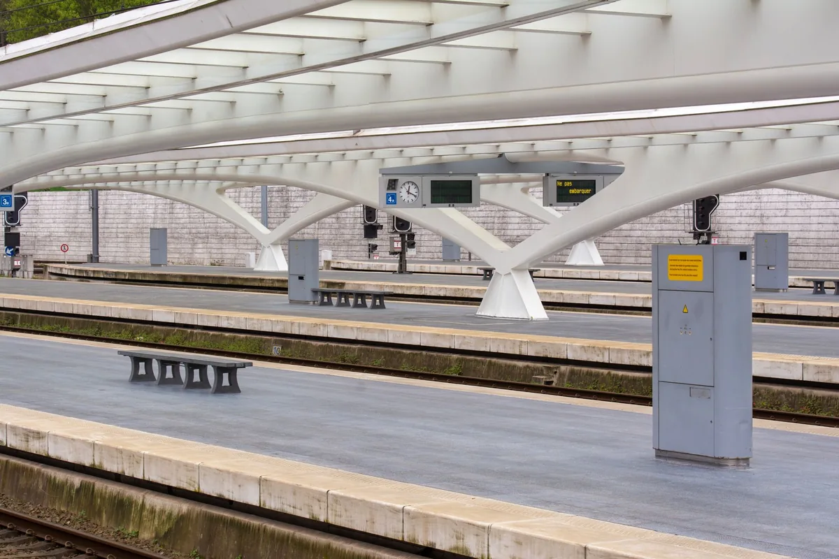 modern train station terminal exterior