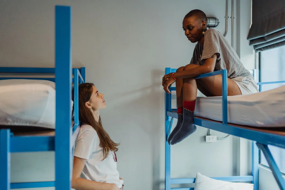 hotel room bunk beds