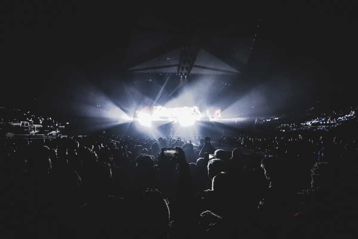 commercial concert stadium crowd