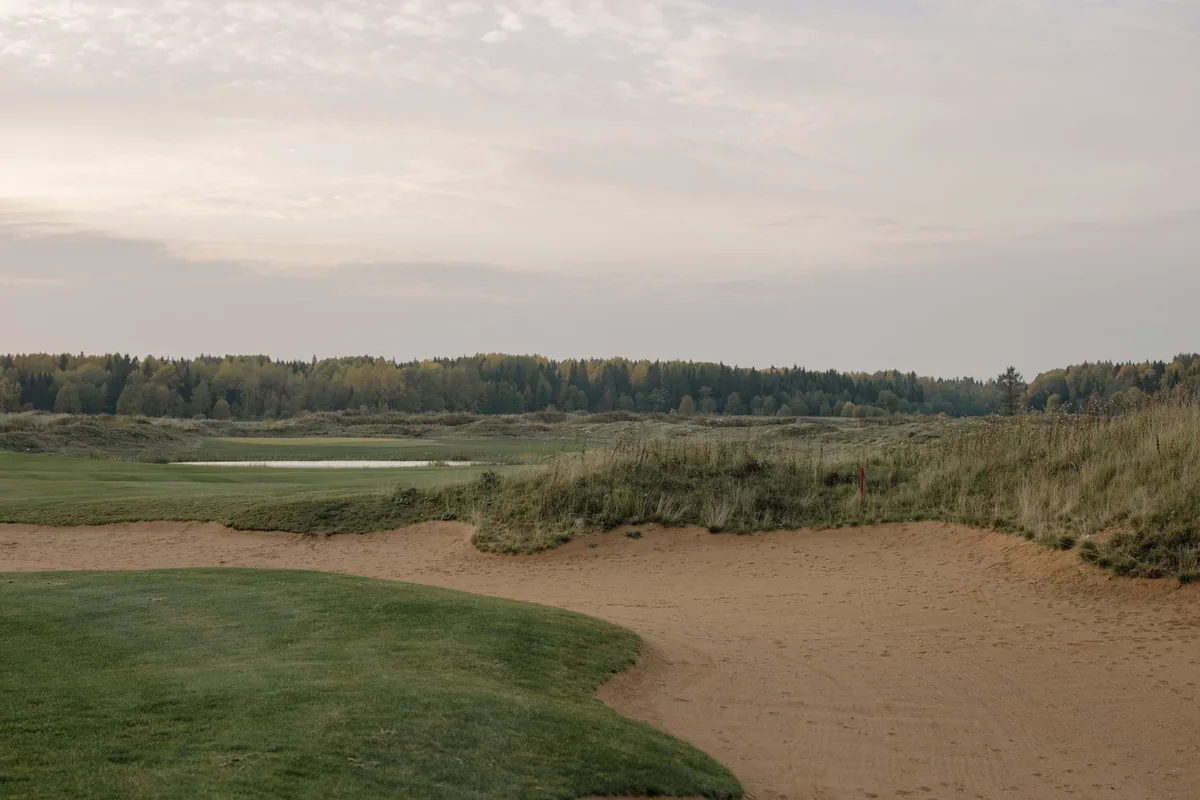 private golf course countryside morning