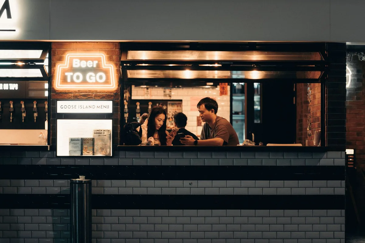 restaurant to-go window counter