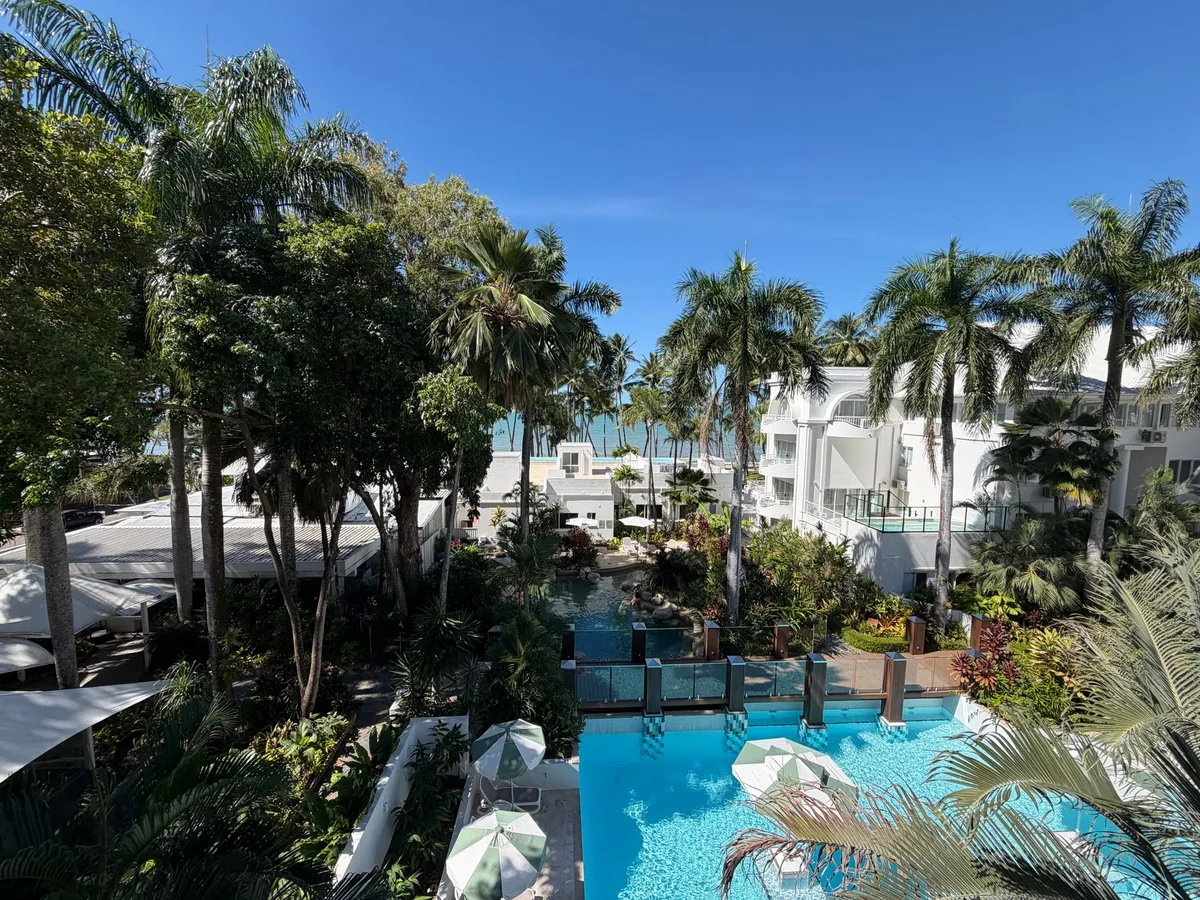 coastal resort swimming pool exterior