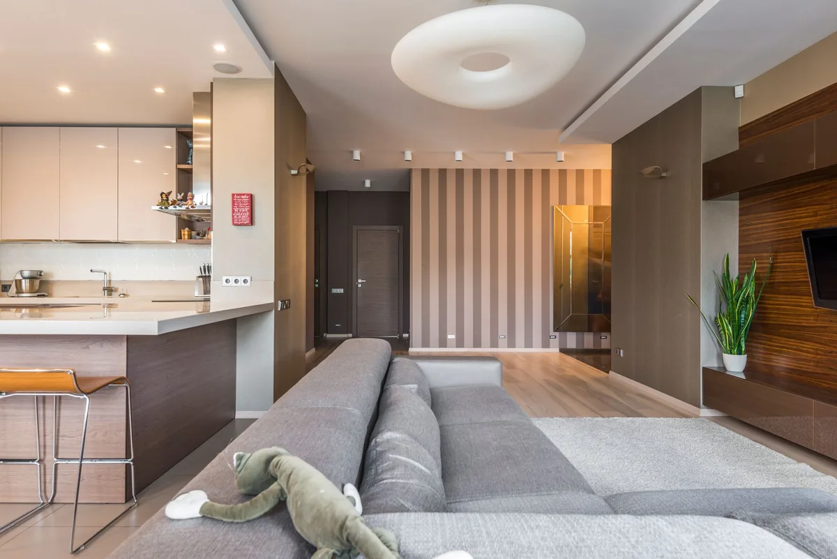 modern residential interior living room