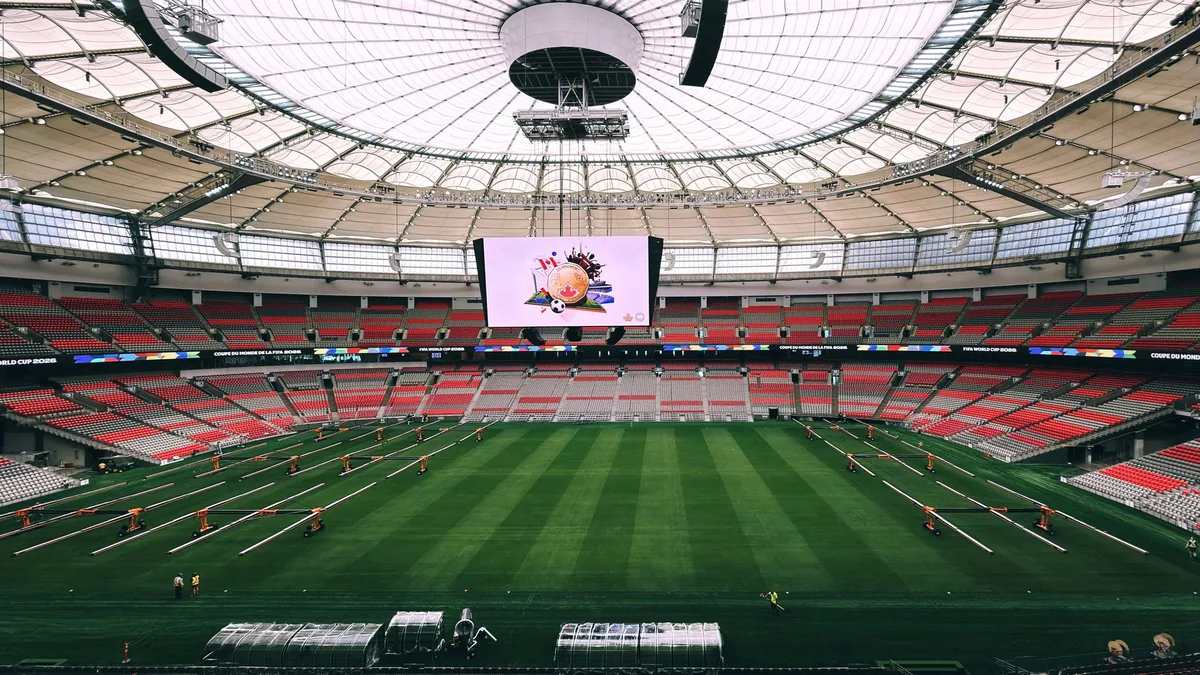 american football stadium interior