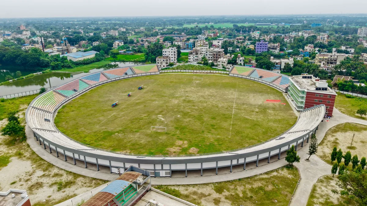 stadium seating exterior view