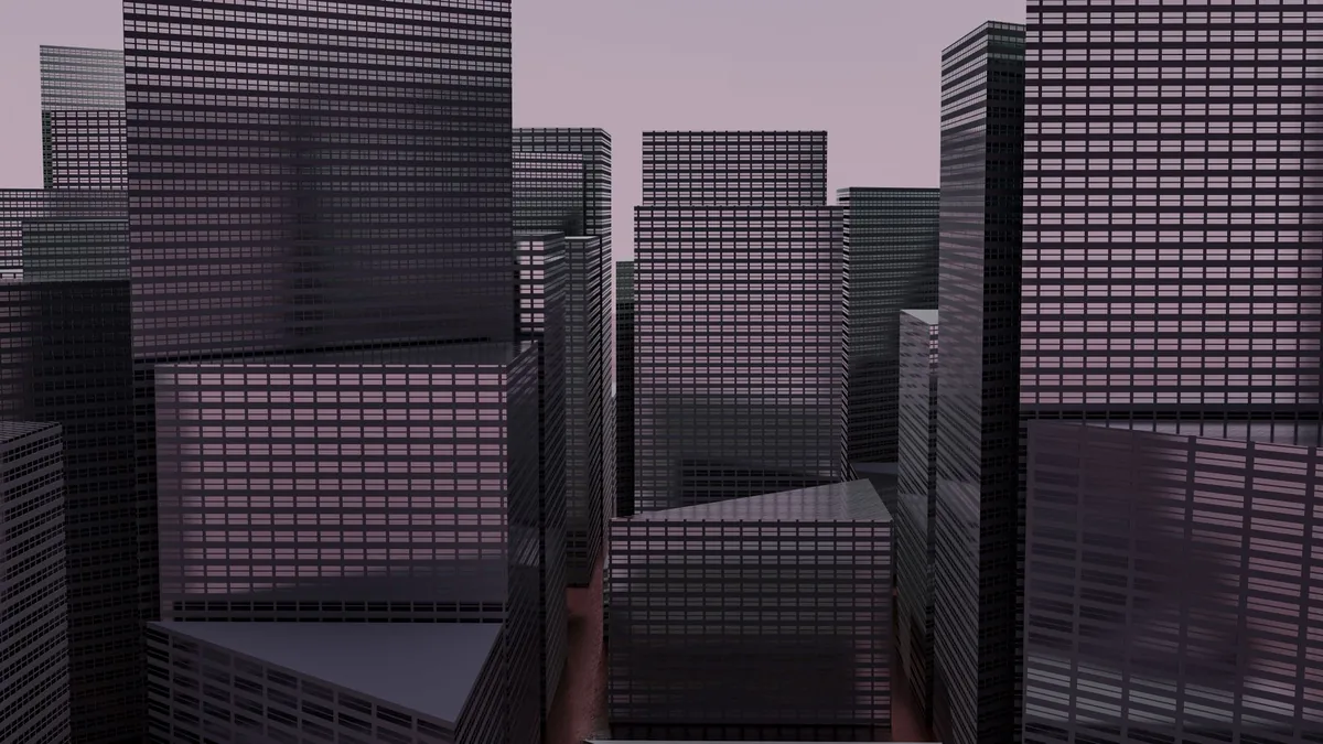 architectural hotel skyscraper rendering