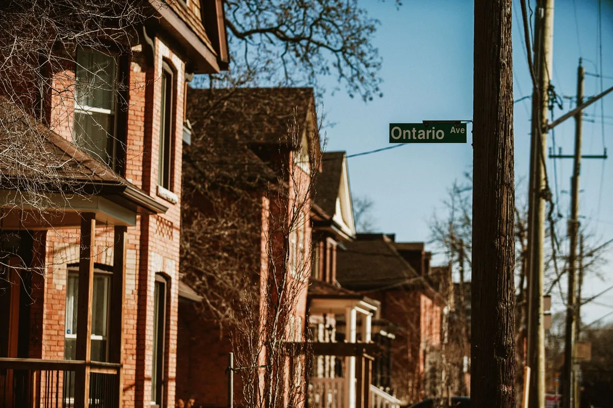 historic residential neighborhood street sign