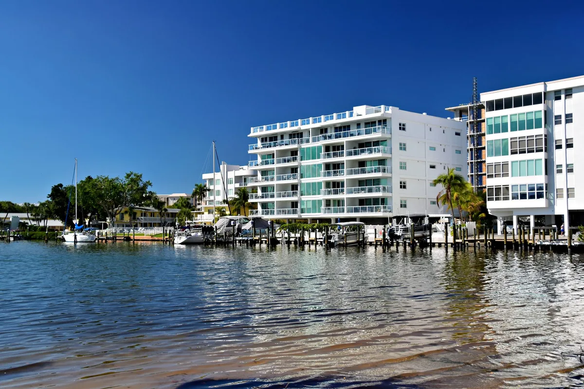 coastal resort condominium buildings
