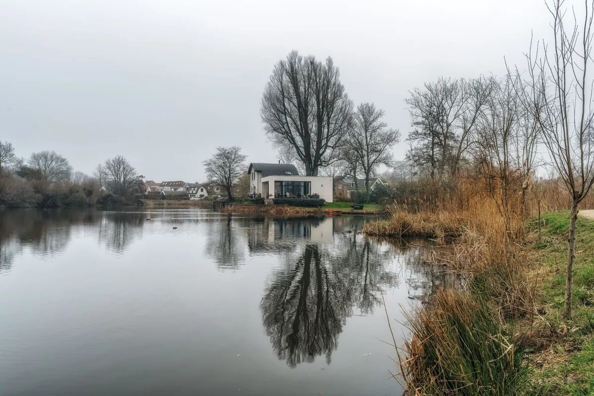 countryside estate lake landscape